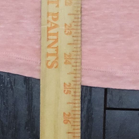 **SOLD**Chicos Linen Blouse Womens Sz 2 /Large Peach V-Neck Short Sleeve Tunic - Picture 6 of 10